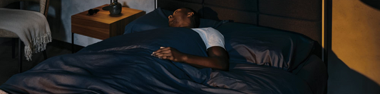 Swimmer getting deep sleep on an ErgoSportive smart bed